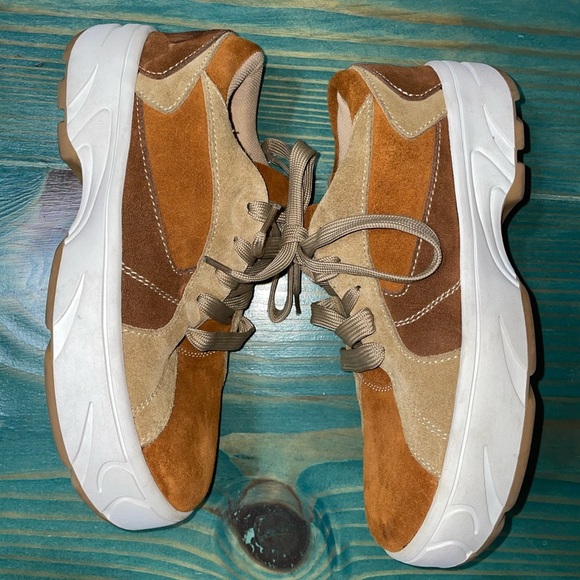 Jeffrey Campbell Limit Platform Brown Suede Sneaker (6.5) - Picture 3 of 7